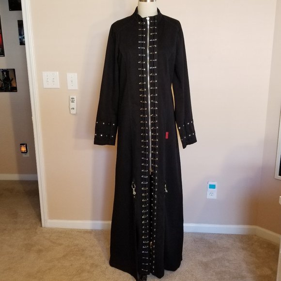 Tripp nyc Other - Tripp Goth Safety Pin Hellraiser Trench Coat